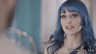 Busty hot babes sharing big cock