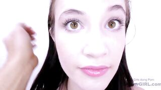 Sweet teen girl knows her way around the cock