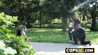 Broke the law with her big tits and ass