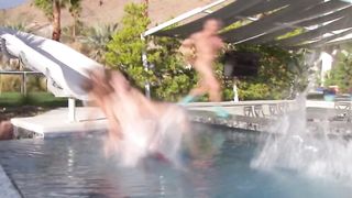 Swinger husband is fucking tight pussies