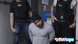 Taking turns to suck a huge black shlong