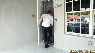 White step bro fucks ebony step sister