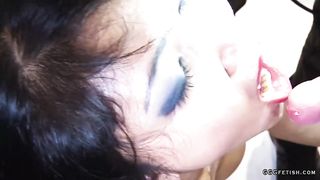 Anal cumshots and facials on busty latina manga