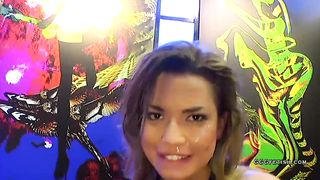 Chloe la moure in hardcore actions with facials