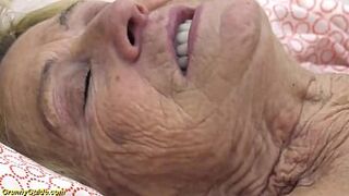 Sexy 90 years old granny gets rough fucked