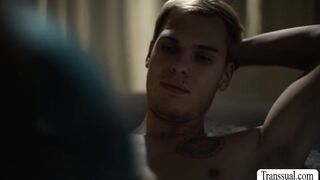 Hot TS stepmom craves stepsons hard big cock