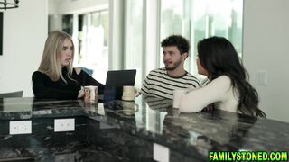 Stepmom helping her stepson shoot porn