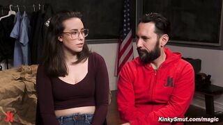 Dirty cop anal fucks bound evidence clerk