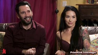 Girlfriend bound in woods and anal fucked at home