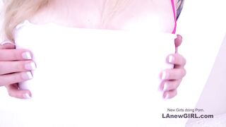 Beautiful blonde serves best a hard cock