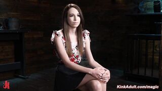 Slave in inverted partial suspension gets whipped