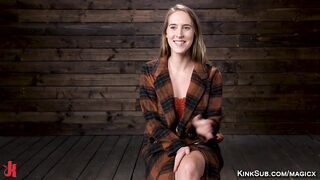 Slave locked with four steel shackles and whipped