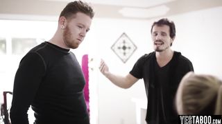 Blonde cleaning lady gets rough fucked