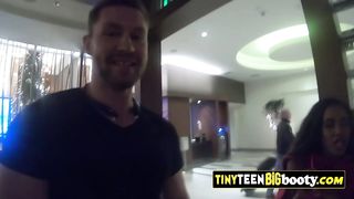 Black teen with a big ass is getting fucked hard!