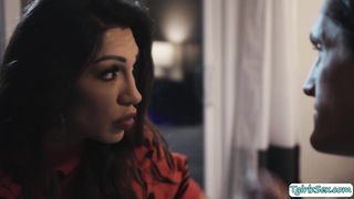 Horny shemale barebacks her brother in law