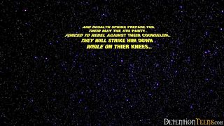 Bad behaviour teens Star Wars party with the admin