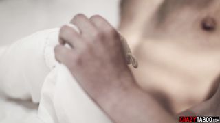 Milf stepmom helps injured teen stepson