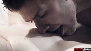 Milf stepmom helps injured teen stepson