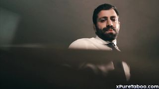 Office bimbo used as fuck toy by boss!