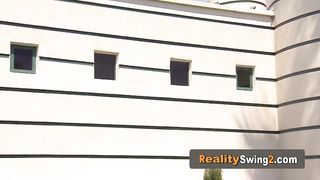 Swingers are having a wild meeting