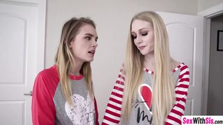Teen wants to join stepsis to get fucked