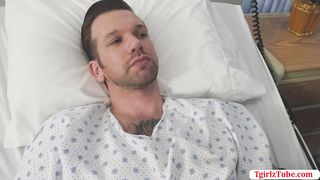 Nurse TBabe Korra help dude satisfy his needs