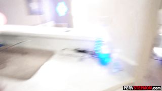 Perverted stepson fucked stepmoms mouth