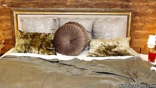 Ginger camgirl masturbates solo