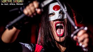 Black dude screws a Sucide Squad babe