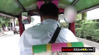 POV blowjob from cute Asian teens.