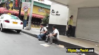 A sexy Asian teen in black lingerie