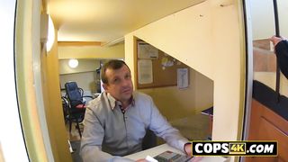 Banging a petite European teen in doggy