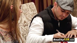 Sexy lap dance from swinger babes