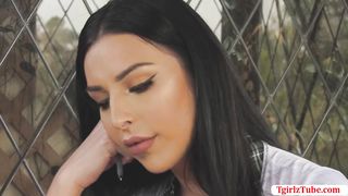 TS Schoolgirl Chanel fucks professor