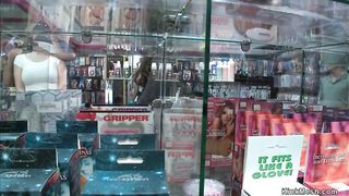 Blonde group anal public banged