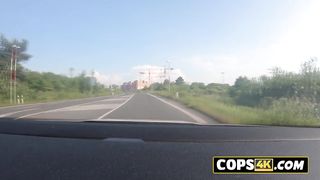 A big titty European teen is fucked hard