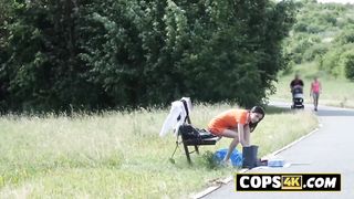 Doggystyle for a petite European teen