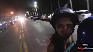 Amateur Asian European couple on video