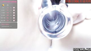 Asian Babe Plays With Her Hairy Pussy