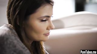 Sexy lesbians having fun on the couch