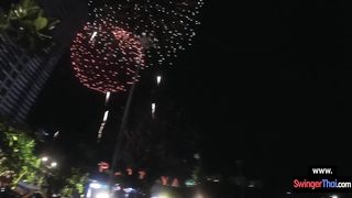 Amateur teen couple enjoy new years eve