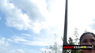 Asian teen is licking and sucking dicks