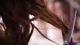 Gorgeous teen babes meet in a lesbian hookup