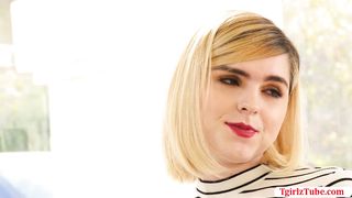 Gorgeous shemale ass fucked by stranger