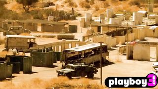 Wild busty lesbians enjoys outdoor games