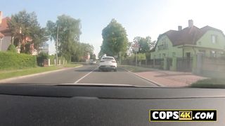 Doggystyle for a hot curvy European teen