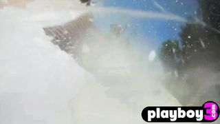 Perfect lesbians enjoyed a snow games
