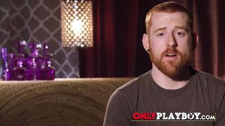 Interracial orgy with a redhead and blac