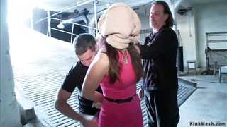 Chained MILF trainee hard fucked