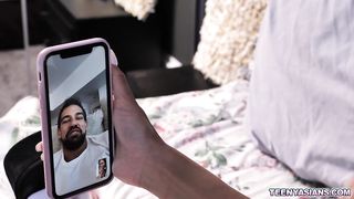 Tiny Asian babes shared with a huge dick